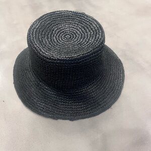J. Crew Black Woven Women's Hat